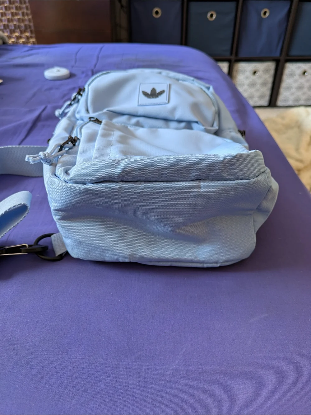 Adidas Men’s Solid Light Blue Mini Backpack Sling